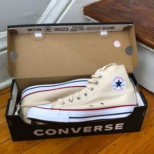 Converse High Tops in Natural Ivory